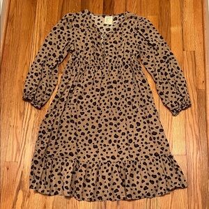 Stylish Kids Leopard Print Dress